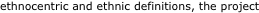 ethnocentric and ethnic definitions, the project 